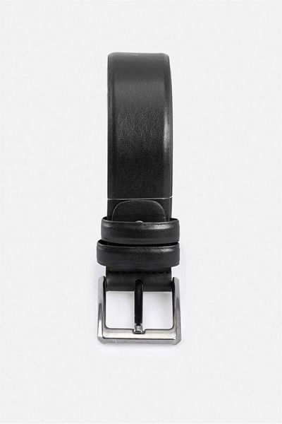 SÜVARİ Cavalry Black Leather Belt
