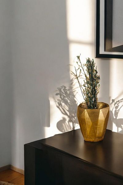 Evene Small Vase - Table Top and Home Decoration, Gold Antique Color Model 41
