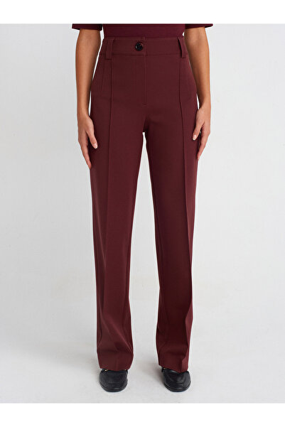 Dilvin 4888 Uzun Pantolon-Bordo