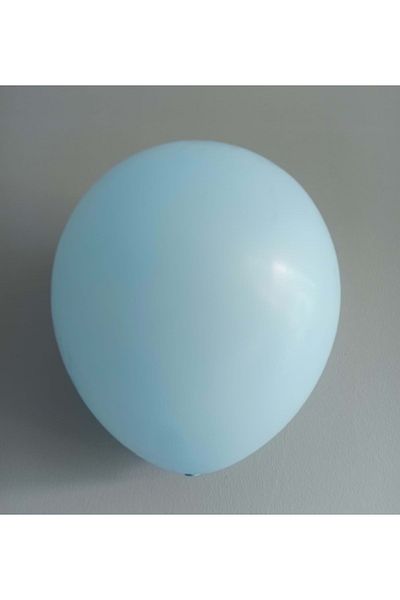 Organizasyon Pazarı 12 Inch Blue Macaron Balloon - Decoration Set of 25