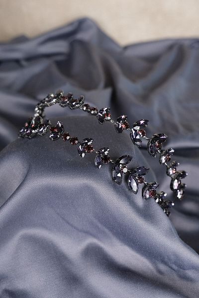 Hayalperest boncuk Alpha Shuttle Glass Crystal Stone Bridal Henna Crown