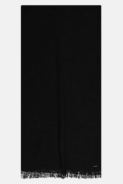Steve Madden Women Textured Scarfs 200 L X 50 W Cm, Black
