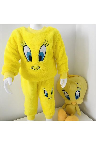 ribana Winter Children's Plush Set - Chick Soft Fleece Set