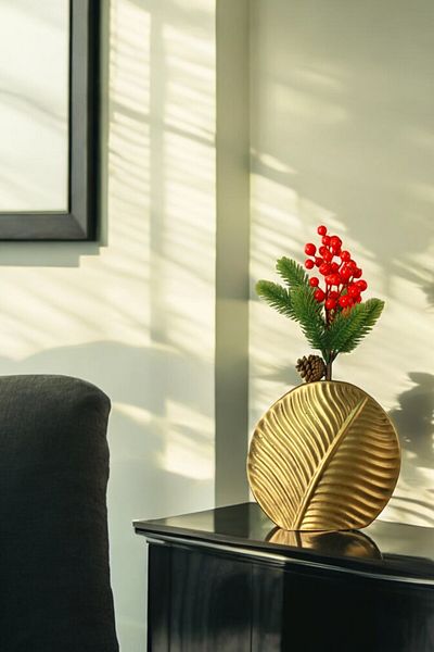 Evene Small Vase - Table Top and Home Decoration, Gold Antique Color Model 29