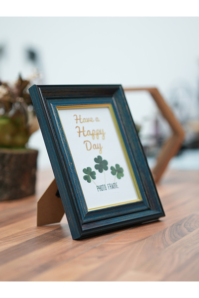 BSP MAVİ SİYAH 10X15 CM RESİM ÇERÇEVESİ (CAMLI)