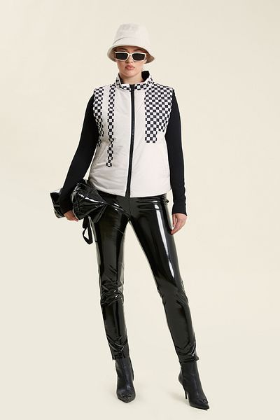 VERDA Checker Patterned Fiber Vest