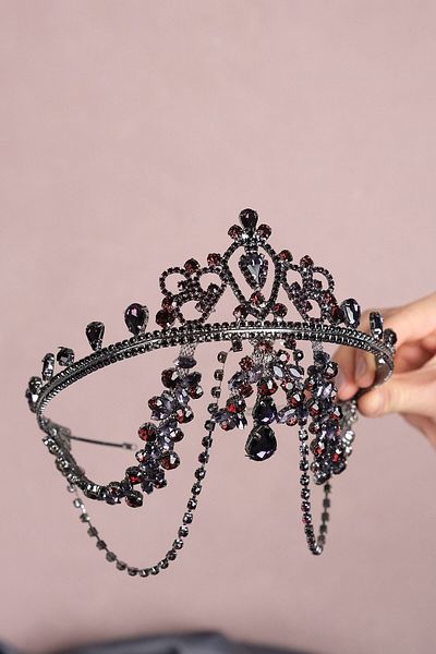 Hayalperest boncuk Hürrem Fringed Frontlet Bridal Henna Crown
