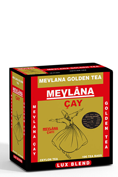 Mevlana Çay 100 Adet - Saf Yaprak Çay Golden Tea %100 Ceylon Sri Lanka Sallama Mevlana Golden Tea 100 Std.