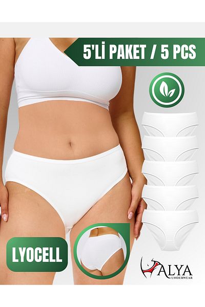ALYA UNDERWEAR Lenjerie confortabilă și durabilă pentru femei - Chiloți Lyocell, absorbanți de transpirație, Liyosel