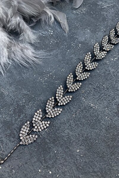 Limelia Accesoriu de păr Bella Bride cu frunze gri antracit