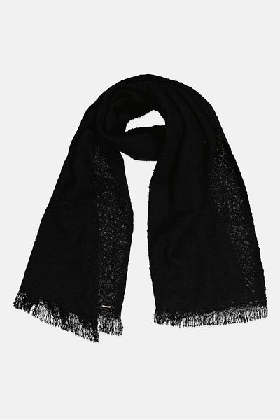 Steve Madden Women Textured Scarfs 200 L X 50 W Cm, Black