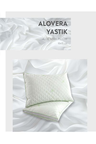 Bayev Μαξιλάρι Alovera Λευκό Μικροϊνών - 50x70 εκ