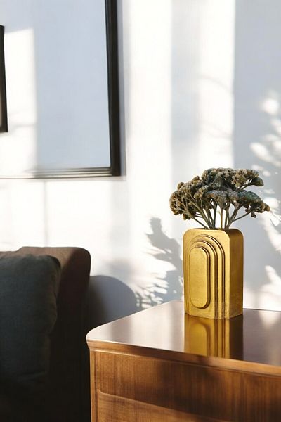 Evene Small Vase - Table Top and Home Decoration, Gold Antique Color Model 18