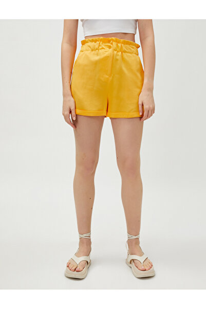 Koton Yüksek Bel Cepli Şort