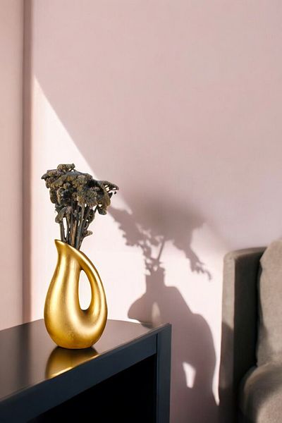 Evene Home Decoration Vase - Small, Table Top, Gold Color, Model 35