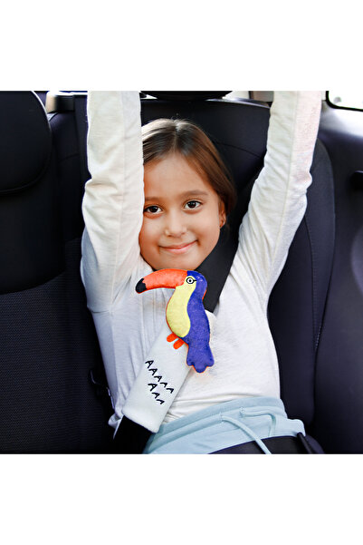 Milk & Moo Milk&Moo children's belt pad set, shoulder pads for car seats, 3 pieces