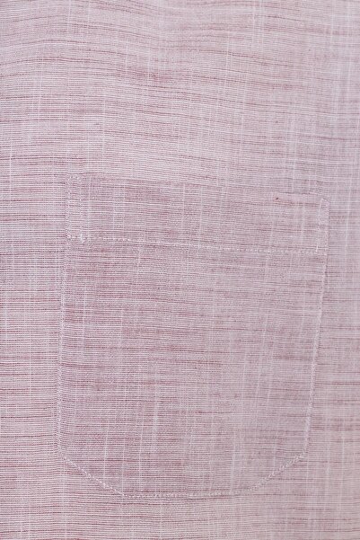 SÜVARİ Loose Cut Short Sleeve Red Men's Shirt