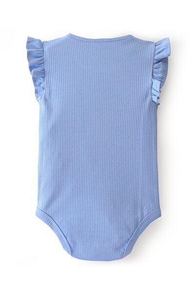 Bonfino 100% Cotton Knit Sleeveless Onesies with Bunny Print Pack of 3 - Pink, Yellow & Blue