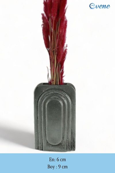 Evene Small Vase - Table Top Vase, Home Decoration, Silver Antique Color Model 18