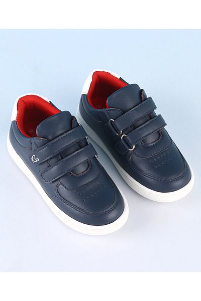 Babyoye Velcro Closure Solid Color Casual Shoes - Blue