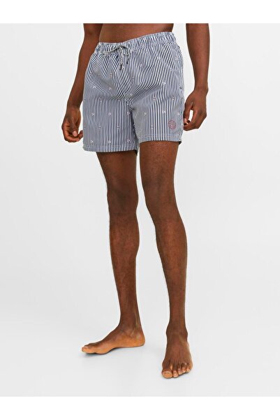 Jack & Jones Мъжки тъмносини бански шорти - Тъмносиньо сако 12253240