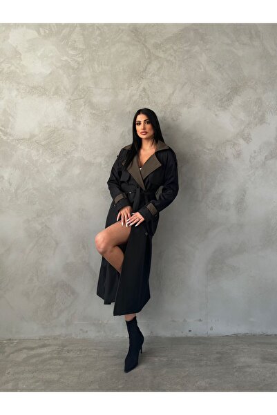 NFES TEKSTİL 120 Cm Garnili Trençkot