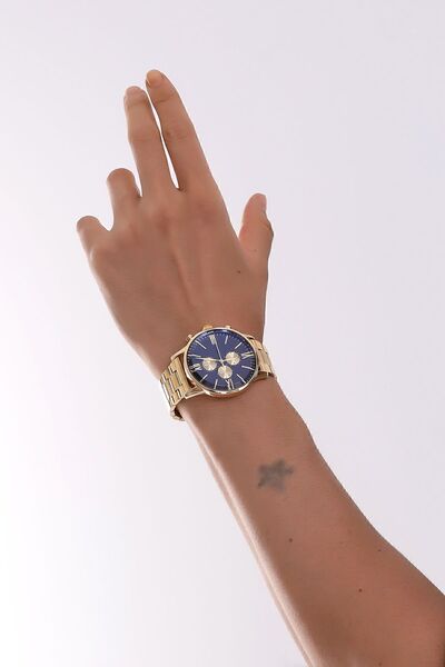 Güncel Vitrin Premium Infinity Gold Ipc Plated Men's Wrist Watch