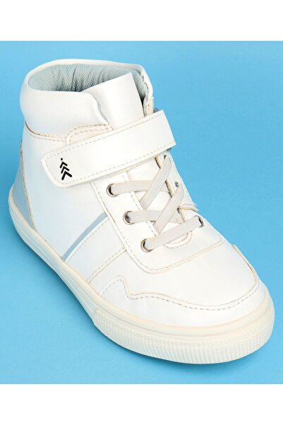 Pine kids Color Block Casual Shoes with Velcro Closure - White