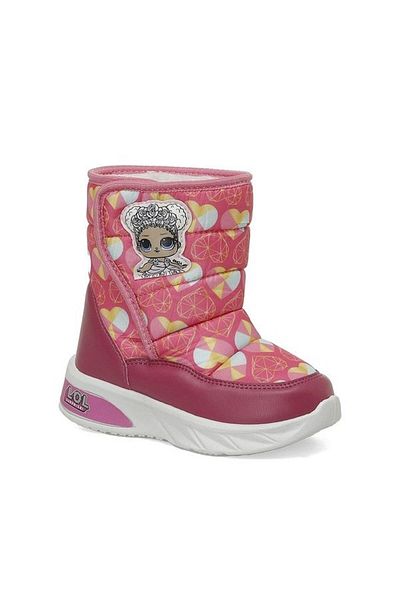 LOL Royha Pink Velcro Fur Girl's Snow Boots