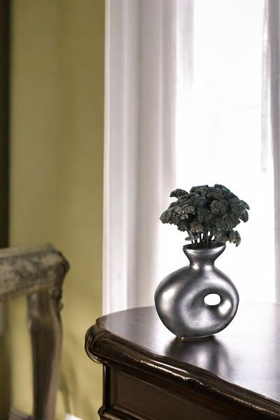 Evene Small Vase - Table Top Vase, Home Decoration, Silver Antique Color Model 33