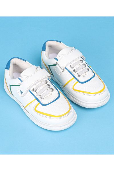 Pine kids Casual Shoes with Velcro Closure - White