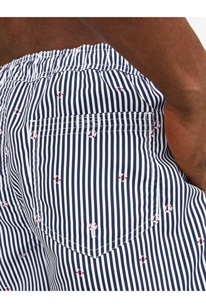 Jack & Jones Мъжки тъмносини бански шорти - Тъмносиньо сако 12253240