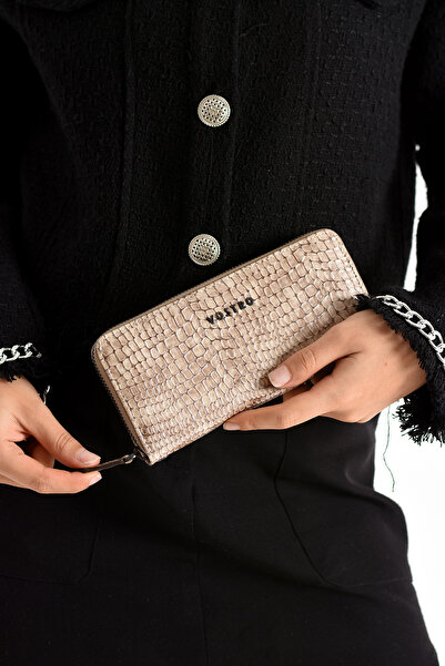 VOSTRO محفظة نسائية مصنوعة يدويًا على الطراز الإيطالي مصنوعة من الجلد الطبيعي...