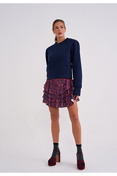 La Sarta Luna Women's Padded Navy Blue Sweat