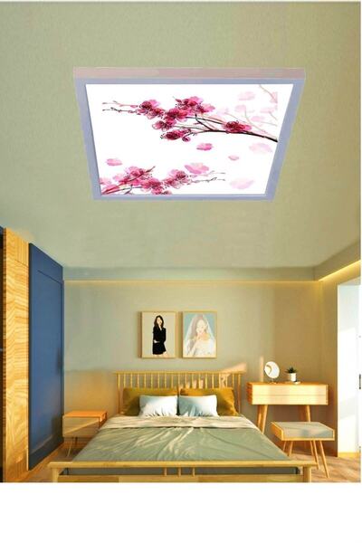 Gökyüzü Panel مصباح LED على شكل فرع الكرز - نموذج السقف - ثريا سهلة التركيب -...