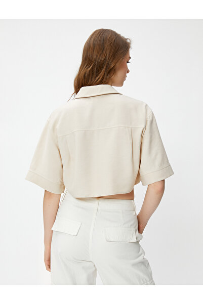 Koton Viskóz Pocket Crop ing