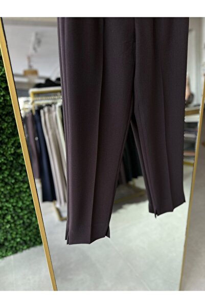 Yusuf Özdemir Kadın Kumaş Muadil Kahve Pantolon