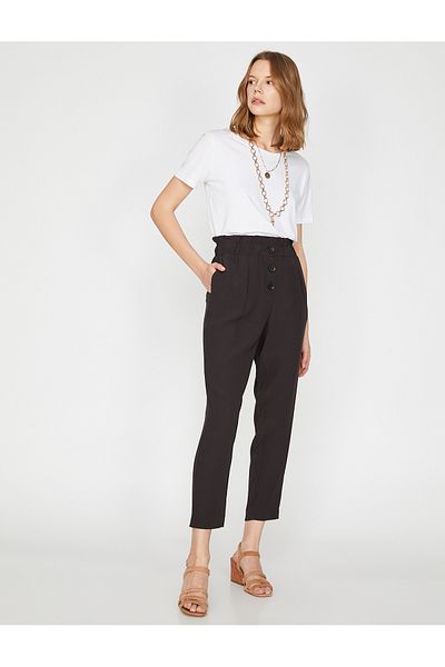 Koton Buttoned Relaxed Cut Pants