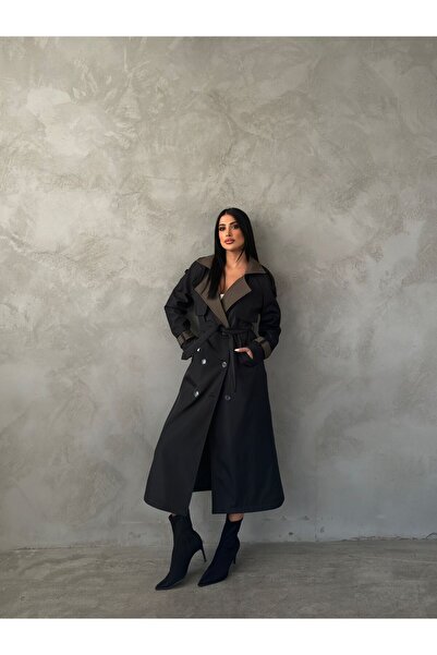 NFES TEKSTİL 120 Cm Garnili Trençkot