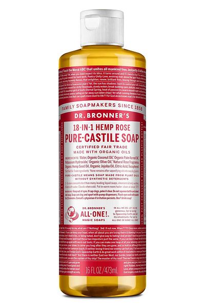 DR.Bronner's Multi-Purpose Liquid Soap Rose Scented 473ml