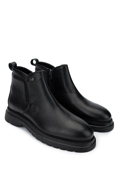 Tamer Tanca Men's Genuine Leather Black Boots