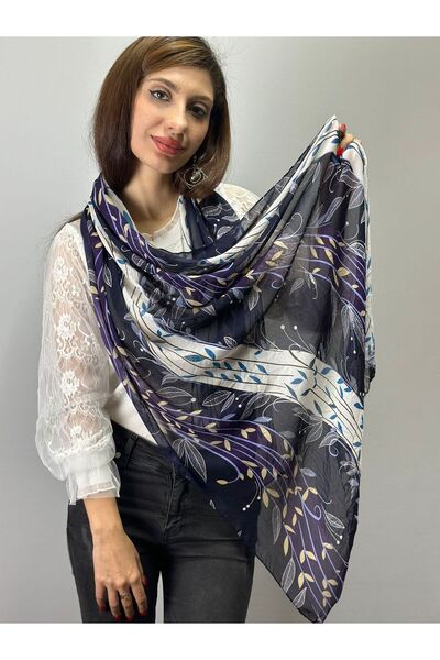 Gönülden Tasarım Жіночий шарф з візерунком у вигляді лози 170X70 см