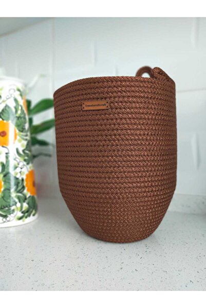 Tresshandicraft Poşetlik Koyu Kahverengi - Dekoratif Düzenleyici