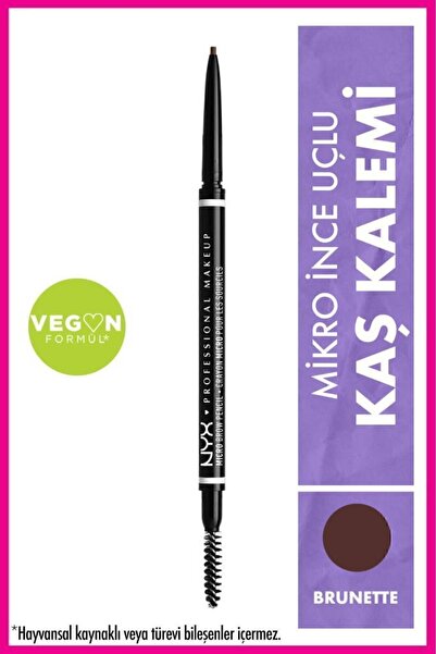 NYX Professional Makeup Ultra İnce Kaş Kalemi - Micro Brow Pencil Brunette 5 g