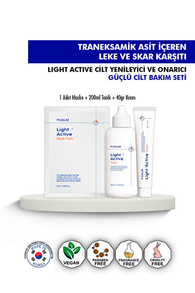 P Calm P.calm Traneksamik Asit Içeren Akne Izi, Skar Ve Leke Karşıtı Light Ac...