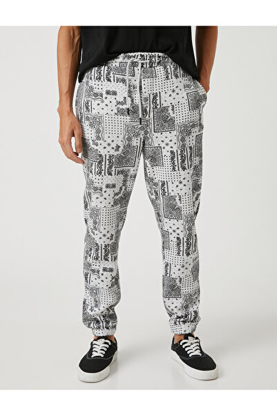 Koton Φούτερ με σχέδιο Paisley με δαντέλα στη μέση και λεπτομέρεια στην τσέπη