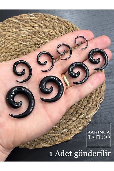Karınca Piercing Septum Expander Spiral Ear Stretcher Gauge Taper Plug Tunnel Piercing Expander