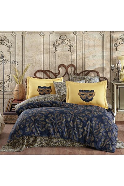 Hobby Çift Kişilik Saten Nevresim Caprice Sarı