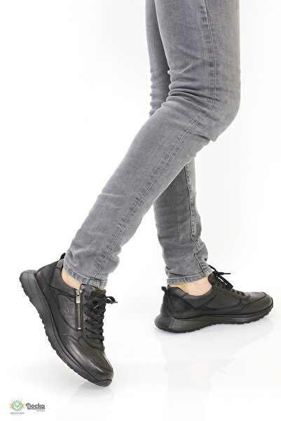 Forelli Erkek Hakiki Deri Ortopedik Günlük Fermuarlı Ayakkabı F24/CM50306