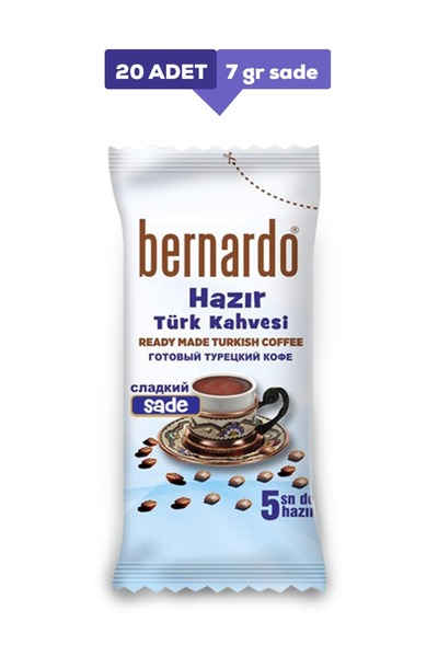 Bernardo Hazır Türk Kahvesi Sade 20'li